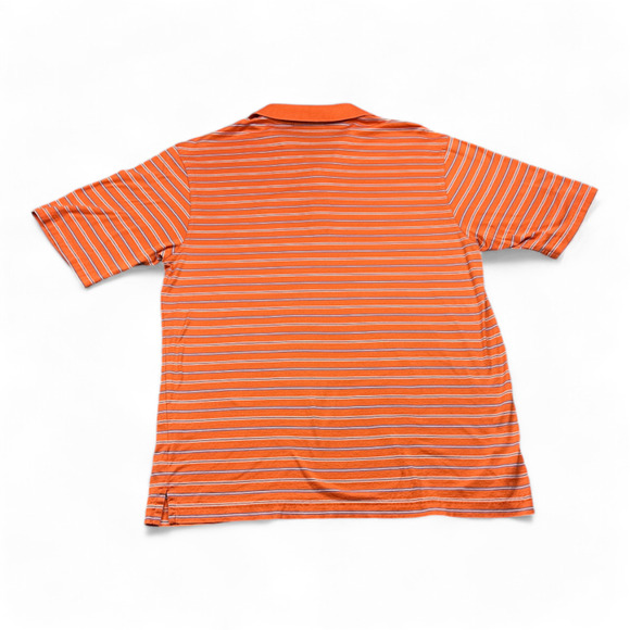 Vintage Masters Polo Shirt Adult MEDIUM Orange Stripes Amen Corner Augusta 90s - Picture 5 of 6